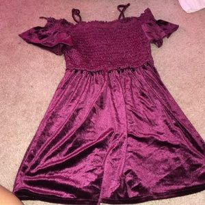 Aeropostale velvet off the shoulder (with ties)
